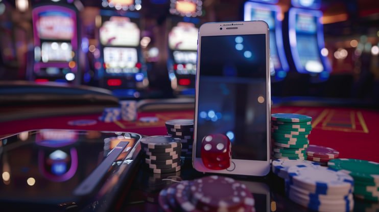 Filipino player browsing taya77 Casino live dealer games on mobile